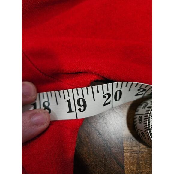 Vintage 70's Vanity Fair Velour Red White Ladies Robe Housecoat Size M - Picture 9 of 12